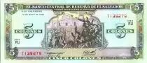 El Salvador 5 Colones Delgado - C. Colombus - 1990