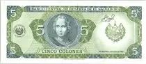 El Salvador 5 Colones Delgado - C. Colombus - 1990