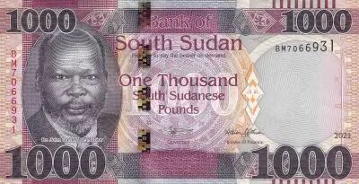 El sur Sud�n 5 Pounds, Dr John Garang de Mabior - Cows - 2015