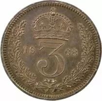 Elizabeth II - 3 Silver Pence, Maundy - 1968 Westminster