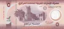 Emiratos �rabes Unidos 5 Dirhams - Ajman fortress - Polymer - 2024 - P.W36a
