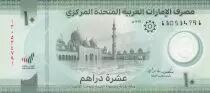 Emirats Arabes Unis 10 Dirhams - Mosquée - Polymère - 2024 - P.W37c