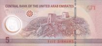 Emirats Arabes Unis 5 Dirhams - Fort d\'Ajman - Polymère - 2022 - P.NEW