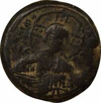 Empire Byzantin Follis, Anonyme, Classe A2 - 970 / 976 Constantinople, Var 14b