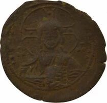 Empire Byzantin Follis, Anonyme, Classe A2 - 976 / 1035 Constantinople, Var. 1