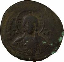 Empire Byzantin Follis, Anonyme, Classe A2 - 976 / 1035 Constantinople, Var. 3