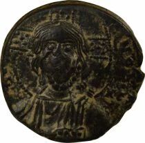 Empire Byzantin Follis, Anonyme, Classe A2 - 976 / 1035 Constantinople, Var. 39