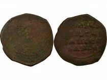 Empire Byzantin Follis, Anonyme, Classe A2 - 976 / 1035 Constantinople, Var. 8