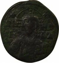 Empire Byzantin Follis, Anonyme, Classe A2 - 976 / 1035 Constantinople, Var. 8