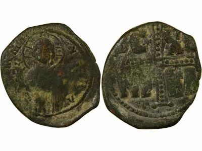 Empire Byzantin Follis, Classe C - 1042 / 1050 Constantinople