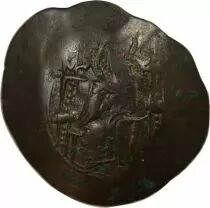 Empire Byzantin Isaac II Ange - Aspron Trachy - 1185 / 1195 Constantinople