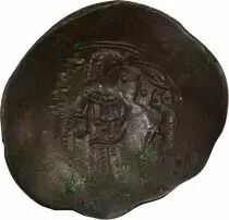 Empire Byzantin Isaac II Ange - Aspron Trachy - 1185 / 1195 Constantinople