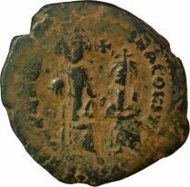 Empire Byzantin Justin II & Sophie - Follis - 565 / 568 Constantinople