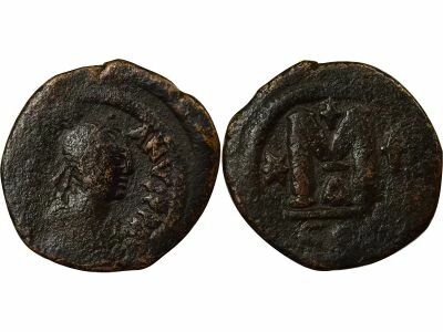 Empire Byzantin Justinien I - Follis, 1e Type - 527 / 538 Constantinople
