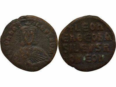 Empire Byzantin L�on VI - Follis, Classe I - 886 / 908 Constantinople