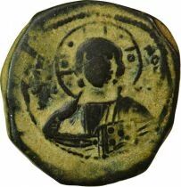 Empire Byzantin Romain III - Follis, Anonyme, Classe B - 1028 / 1034 Constantinople