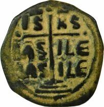 Empire Byzantin Romain III - Follis, Anonyme, Classe B - 1028 / 1034 Constantinople