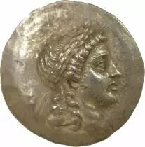 Eolide, Myrina - Tetradrachme Stephanophore Argent, 150-140 Av Jc