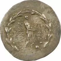 Eolide, Myrina - Tetradrachme Stephanophore Argent, 150-140 Av Jc