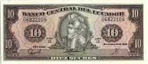 Equateur 10 Sucres  - Sébastian de Bénalcazar -  armoiries - 1988