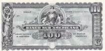 Equateur 100 Sucres - Banco Sur Americano - 1920 - Série F - Sans signature