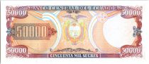 Equateur 50000 Sucres Eloy Alfaro - Armoiries - 1999