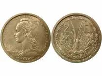 Equatorial African States 2 Francs, Trial Strike - 1948 Paris