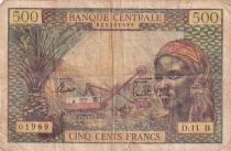 Equatorial African States 500 Francs - Central African Rep. - 1963 - P.4f