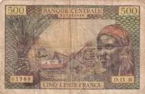Equatorial African States 500 Francs - Central African Rep. - 1963 - P.4f