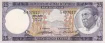 Equatorial Guinea 25 Ekuele - M.N. Biyogo - Bridge - 1975 - UNC - P.9