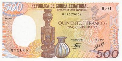 Equatorial Guinea 500 Francs - 01-10-1985 - P.20