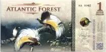 Equatorial Territories 1 Aves Dollar, Atlantic Forest - Birds of Paradise - 2015