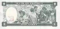 Eritrea 1 Nakfa - Three Girls - Children in bus school - 1997 - Serial AG - P.1