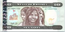 Erythrée 10 Nakfa Trois filles - Pont - 1997