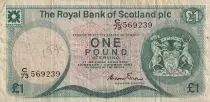 Escocia 1 Pound - Arms - Edinburgh Castle - 1983 - P.341