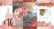 Escocia 10 Pounds Robert Burns - Edinburg - Polymer 2017