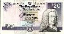 Escocia 20 Pounds, Lord Ilay - Brodick Castle - 1997 - P.354 - VF