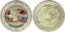 Eslovaquia 2 Euros - Visegrad group - Colorised - 2011