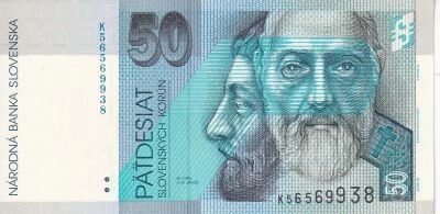 Eslovaquia 50 Korun St Cyril - St Method - 2000