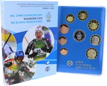 Eslovaquia Proof Set Euro 2010 - Vancouver Olympic Games box set