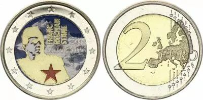 Eslovenia 2 Euros - Francs Rozman - Colorised - 2011