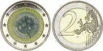 Eslovenia 2 Euros - Ljubljana Botanical Garden - Colorised - 2010
