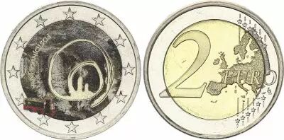 Eslovenia 2 Euros - Postojna Cave - Colorised - 2013