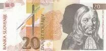 Eslovenia 20 Tolarjev, Janez Vajkard Valvasor - Angels - 1992 - Serial AA