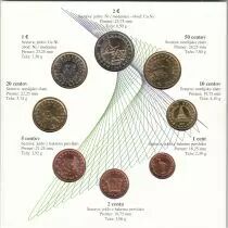 Eslovenia UNC Set Slovenia 2007 - 8 euro coins