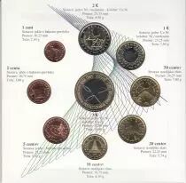 Eslovenia UNC Set Slovenia 2008 - 9 euro coins