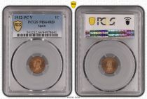 Espagne 1 centimo - Alfonso XIII  - 1912 - PCGS MS 64RD