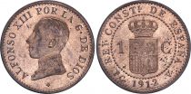 Espagne 1 centimo - Alfonso XIII  - 1912 - SPL