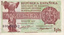 Espagne 1 Peseta - Armoiries - 1937 - P.94