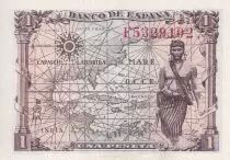 Espagne 1 Peseta - Isabelle la Catholique - S&eacute;rie F - 1945 - P.128